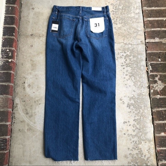NWT Re/Done Redone Jeans 90s High Rise Loose Fit Medium Wash 100% Cotton 31 - Picture 7 of 11